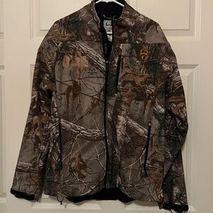 Mens Cinch Realtree Camouflage Performance Softshell Jacket